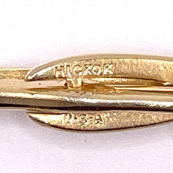 Vintage Signed Lot Tie Bars 3 Cufflinks 2 Pr Hickok Dante LaMode Anson - Picture 8 of 15